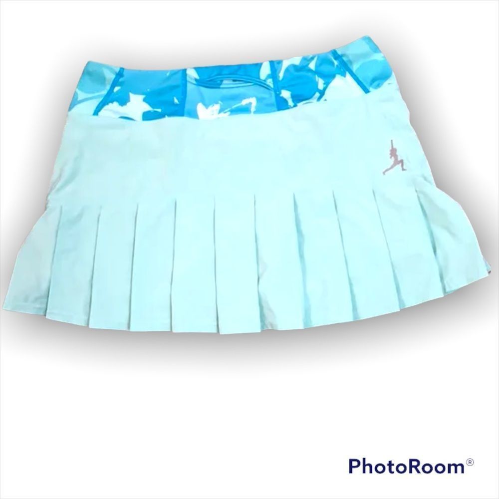 New Lululemon Run Speed Seawheeze Aruba Aqua Skirt Skort Pleated Rare